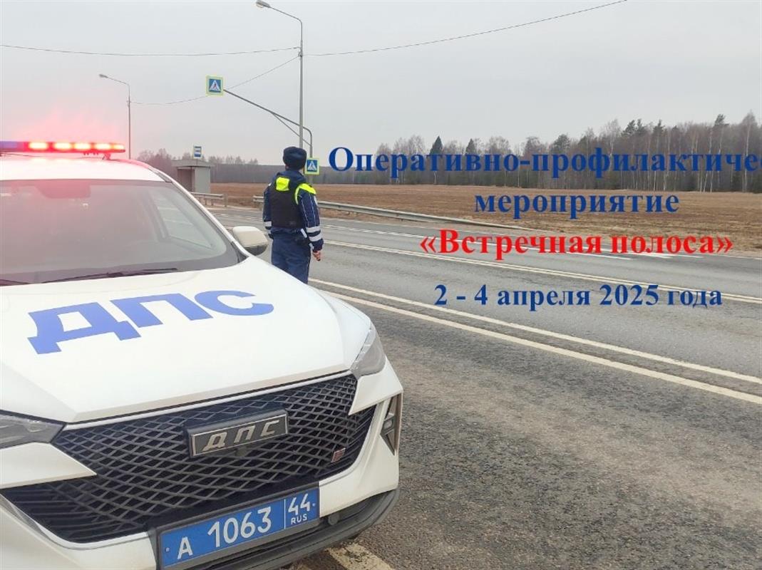 Операция «Встречная полоса» пройдёт на дорогах Костромской области