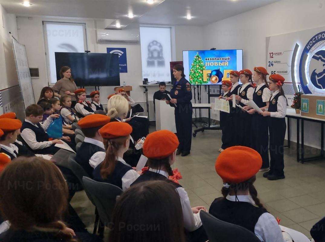 Костромские кадеты МЧС России дали старт акции «Безопасный Новый год»
