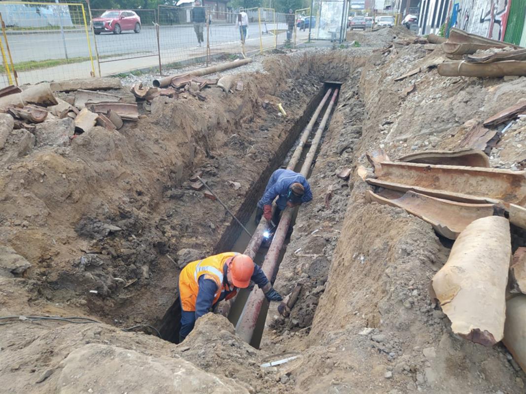 Выявленные при пуске тепла дефекты на сетях оперативно устраняются в Костроме