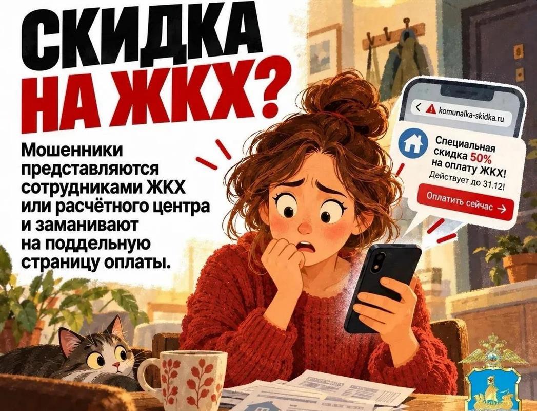Костромичей предупредили о новом мошенничестве со «скидками на коммунальные услуги»