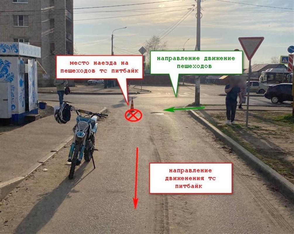 Нетрезвый костромич на мотоцикле сбил двоих девочек