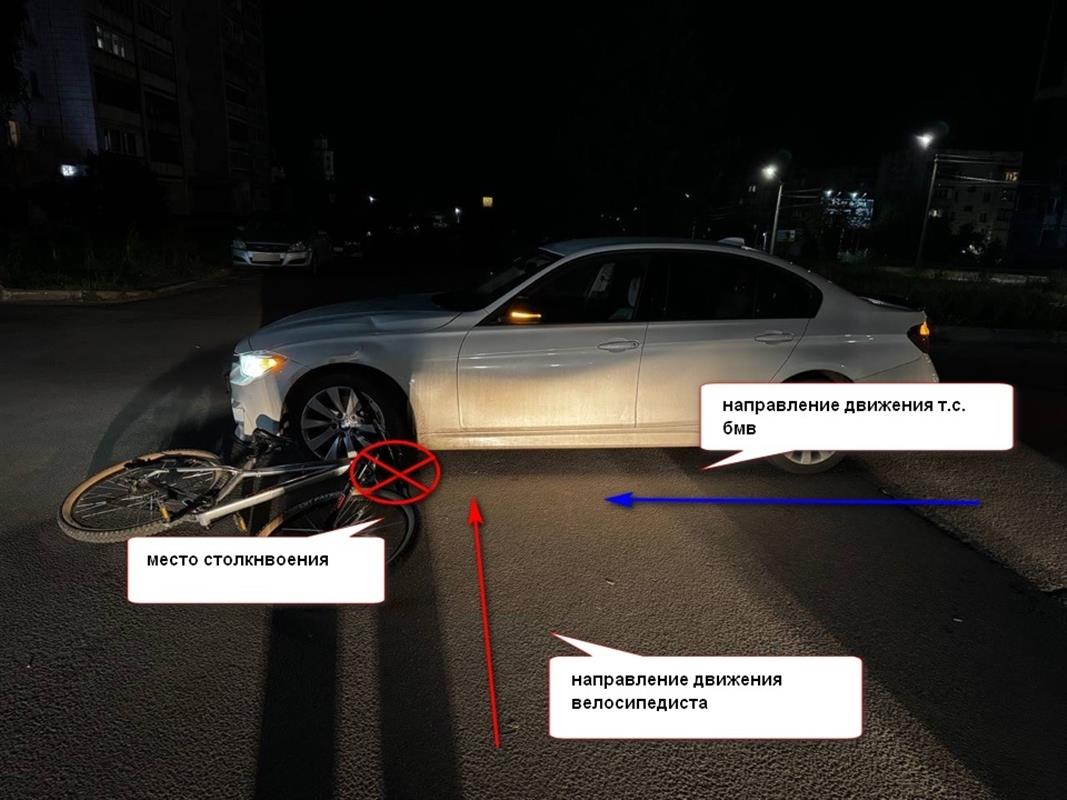 Подросток на велосипеде не смог разъехаться с иномаркой в Костроме
