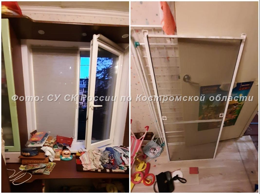 В Костроме из окна выпала двухлетняя девочка