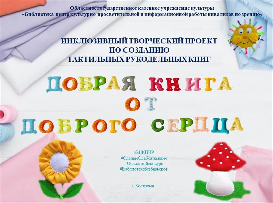 «Добрая книга от доброго сердца»: в Костроме стартовал инклюзивный творческий проект