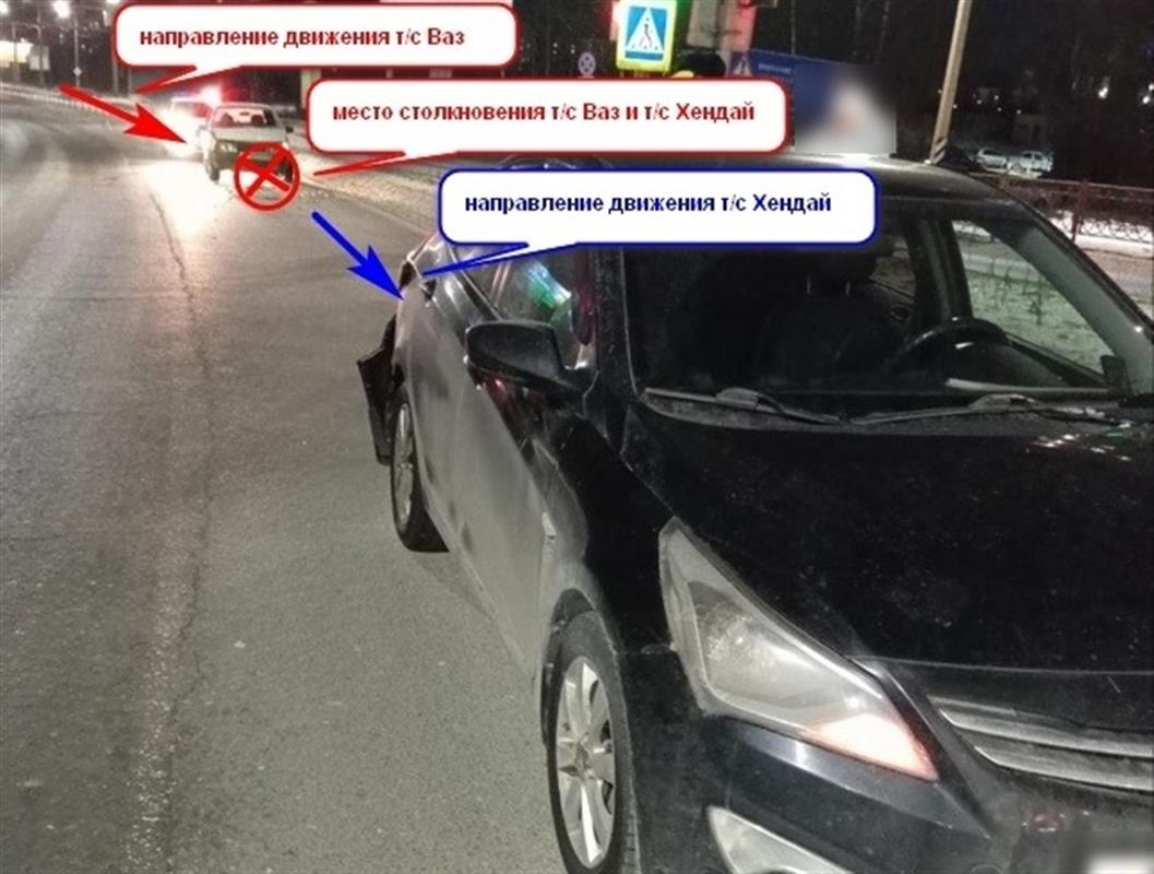 При столкновении двух автомобилей в Костроме пострадал человек