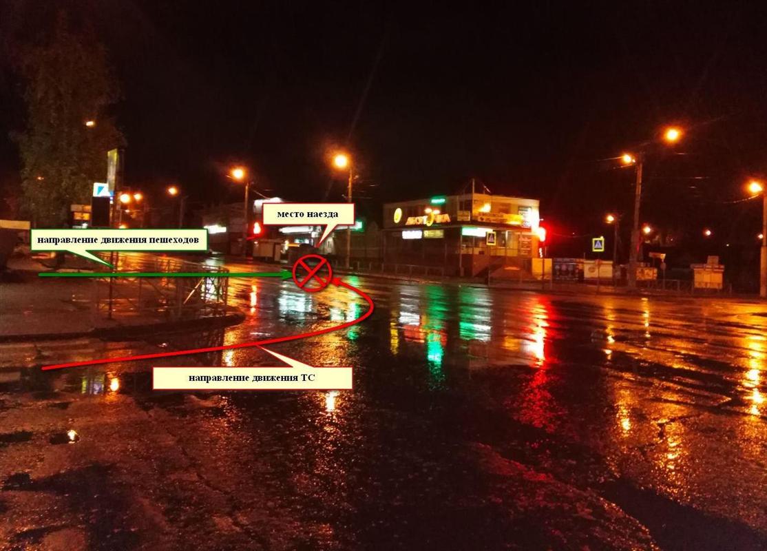 В Костроме сбили двоих девушек на пешеходном переходе