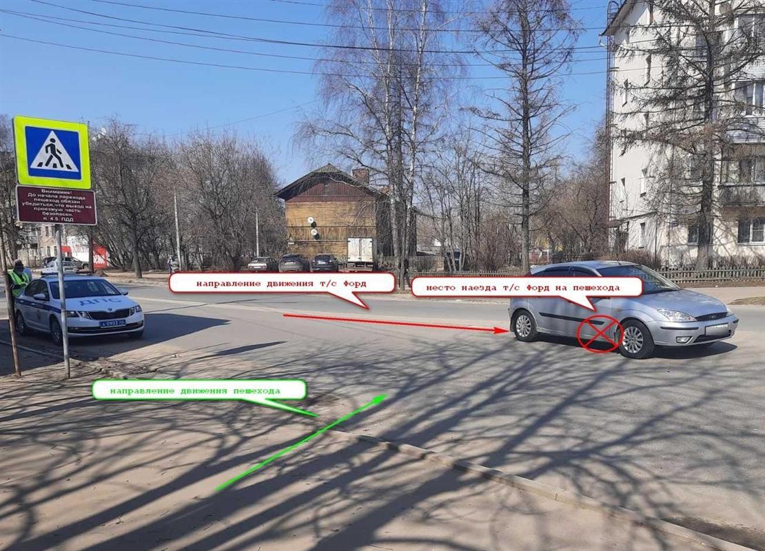 В Костроме на пешеходном переходе сбили ребенка 
