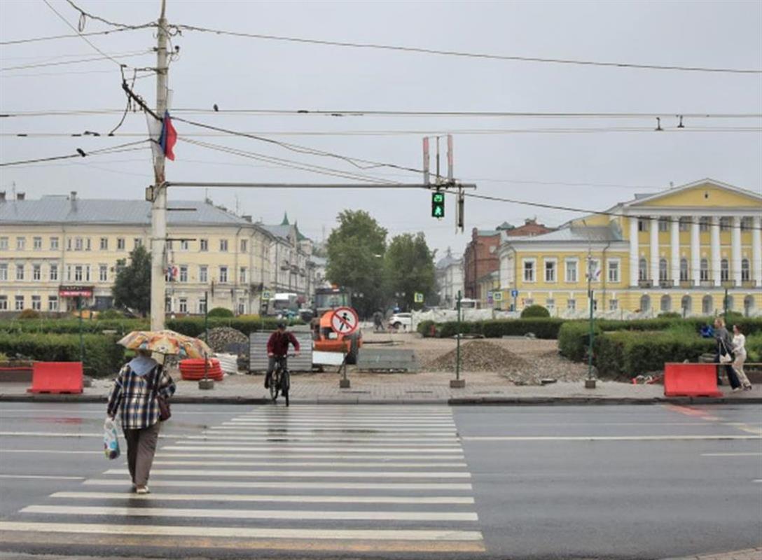 С понедельника в центре Костромы временно закроют один из пешеходных переходов
