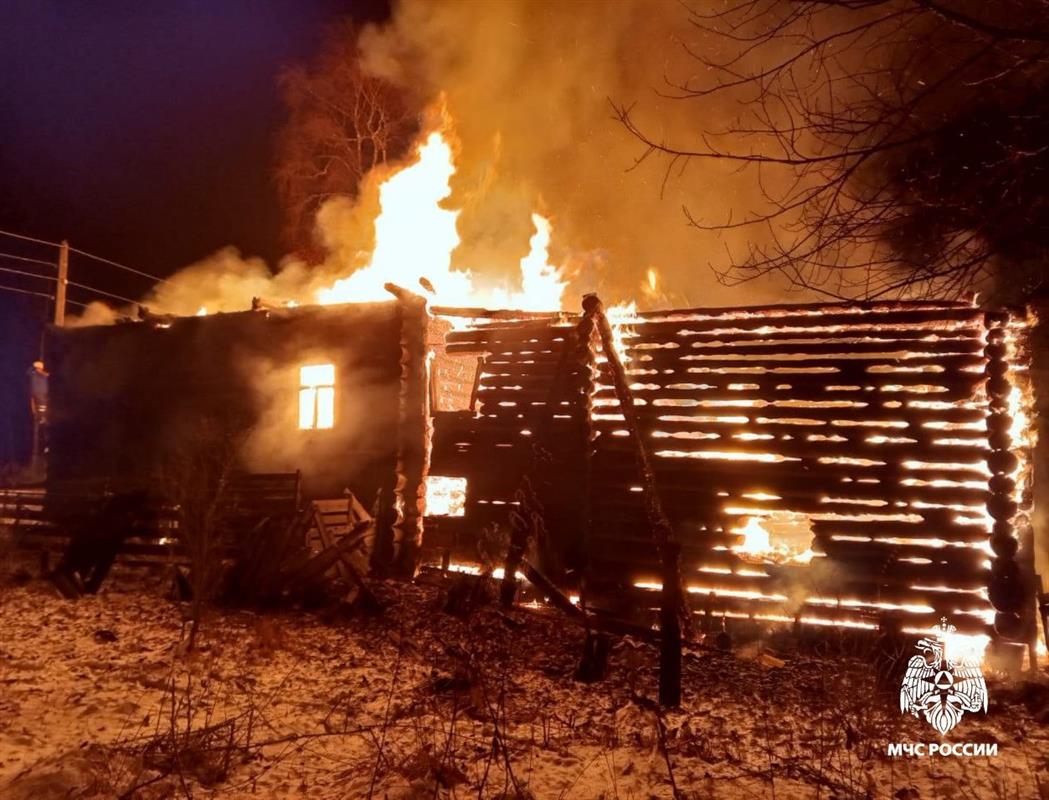 При пожаре в частном доме погибла 41-летняя жительница Костромской области