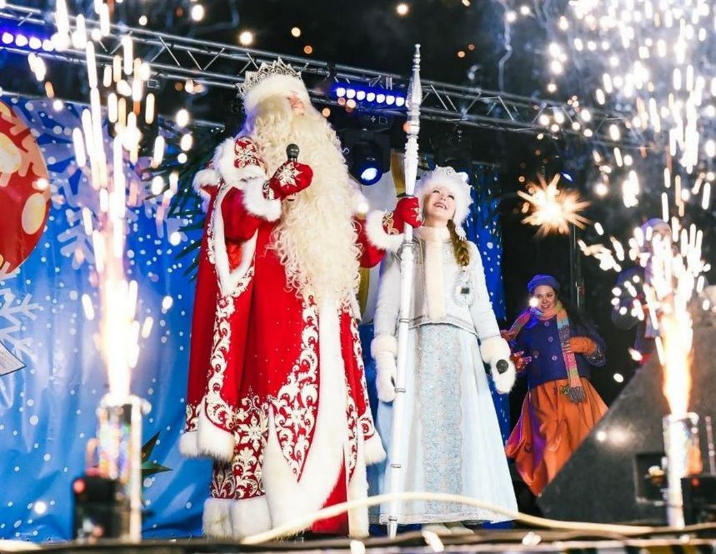 Всероссийские Дед Мороз и Снегурочка зажгут огни на новогодних ёлках Костромы