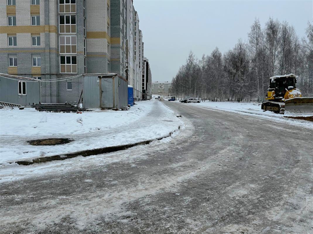 В костромском Заволжье построили дорогу к новому жилому комплексу