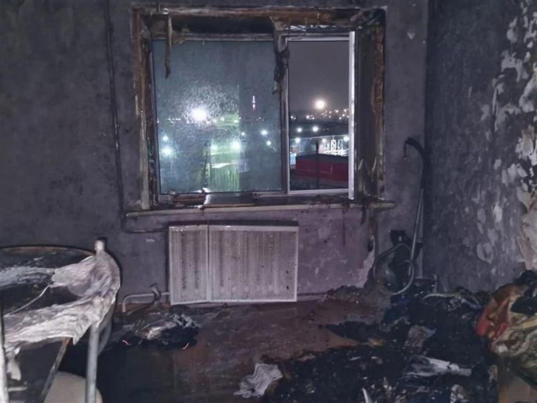 Ночью загорелась квартира в пятиэтажке на улице Димитрова в Костроме