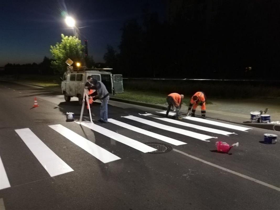 На костромских улицах обновят дорожную разметку этой весной