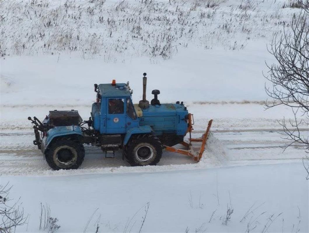 Расчистка костромских улиц от снега ведётся круглосуточно