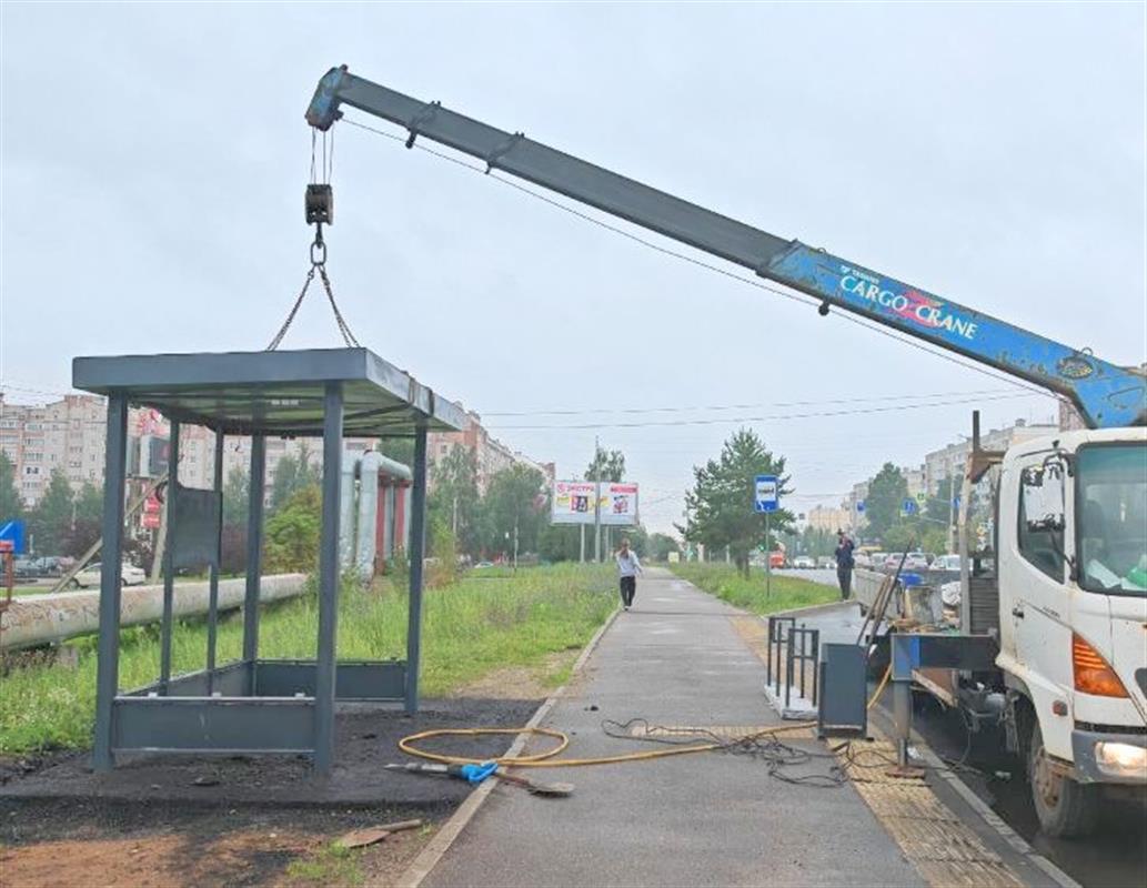 Новые павильоны установят на 15 автобусных остановках в Костроме
